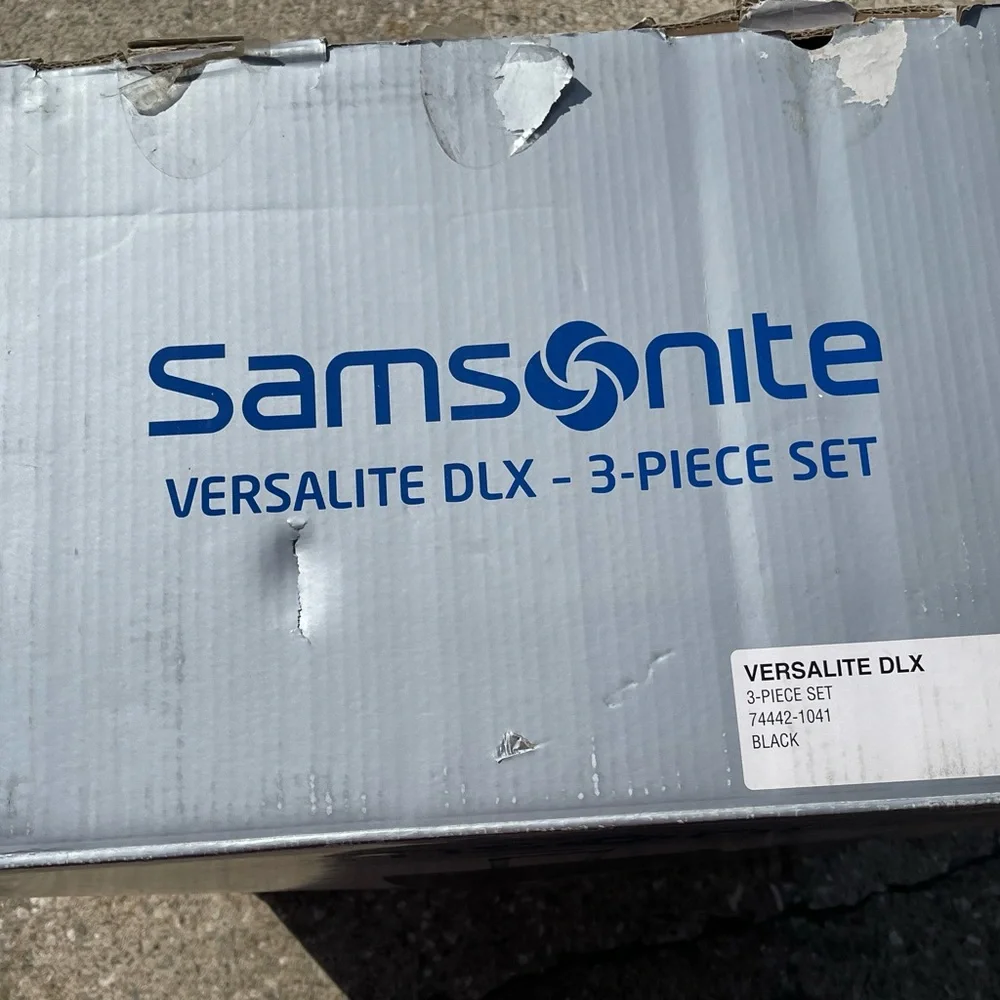 Samsonite Versalite DLX 3-Piece Set - Black and Gray